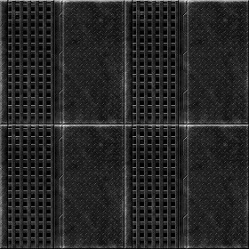 Textures   -   MATERIALS   -   METALS   -  Plates - Industrial iron metal plate texture seamless 10799