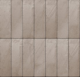 Textures   -   MATERIALS   -   METALS   -  Facades claddings - Galvanised steel metal facade cladding texture seamless 10327
