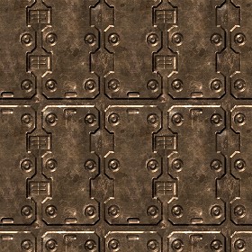 Textures   -   MATERIALS   -   METALS   -  Plates - Bronze metal plate texture seamless 10815