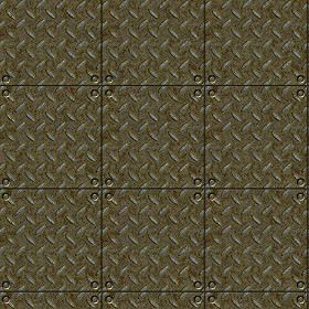Textures   -   MATERIALS   -   METALS   -  Plates - Rusty iron metal plate texture seamless 10817