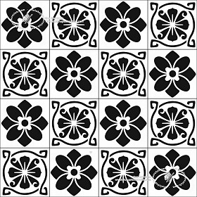 Textures   -   ARCHITECTURE   -   TILES INTERIOR   -   Cement - Encaustic   -  Victorian - Victorian cement floor tile texture seamless 19296