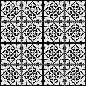 Textures   -   ARCHITECTURE   -   TILES INTERIOR   -   Cement - Encaustic   -  Victorian - Victorian cement floor tile texture seamless 19313