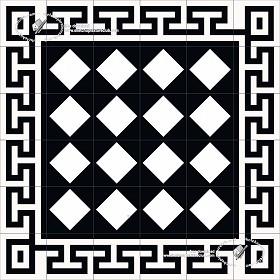 Textures   -   ARCHITECTURE   -   TILES INTERIOR   -   Cement - Encaustic   -  Victorian - Victorian cement floor tile texture seamless 19326