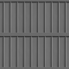 Textures   -   MATERIALS   -   METALS   -  Facades claddings - Grey metal facade cladding texture seamless 10369