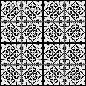 Textures   -   ARCHITECTURE   -   TILES INTERIOR   -   Cement - Encaustic   -  Victorian - Victorian cement floor tile texture seamless 19332