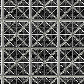 Textures   -   MATERIALS   -   METALS   -  Facades claddings - Steel metal facade cladding texture seamless 10383