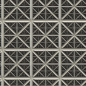 Textures   -   MATERIALS   -   METALS   -  Facades claddings - Aluminium metal facade cladding texture seamless 10384