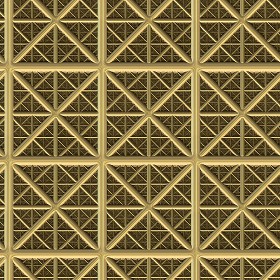 Textures   -   MATERIALS   -   METALS   -  Facades claddings - Brass metal facade cladding texture seamless 10385