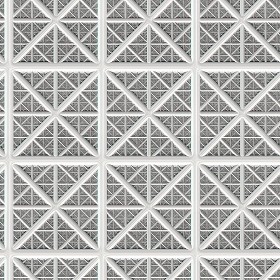 Textures   -   MATERIALS   -   METALS   -  Facades claddings - White metal facade cladding texture seamless 10387