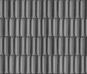 Textures   -   ARCHITECTURE   -   ROOFINGS   -   Clay roofs  - Clay roofing Marseille texture seamless 03340 - Displacement