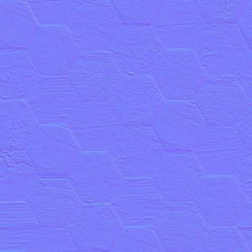 Textures   -   ARCHITECTURE   -   TILES INTERIOR   -   Hexagonal mixed  - Hexagonal stone tile texture seamless 16865 - Normal
