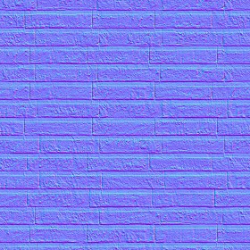 Textures   -   ARCHITECTURE   -   WALLS TILE OUTSIDE  - Wall cladding bricks PBR texture seamless 21459 - Normal
