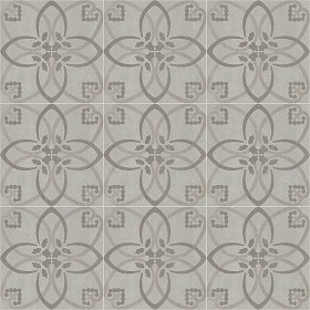 Textures   -   ARCHITECTURE   -   TILES INTERIOR   -   Cement - Encaustic   -  Cement - Cement concrete tile texture seamless 21053