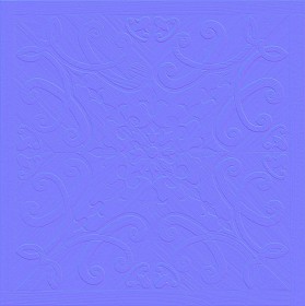 Textures   -   ARCHITECTURE   -   WOOD FLOORS   -   Decorated  - decorated floral parquet texture seamless 21424 - Normal