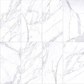 Textures   -   ARCHITECTURE   -   TILES INTERIOR   -   Marble tiles   -  White - Calacatta marble tiles PBR texture seamless 22258