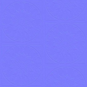 Textures   -   ARCHITECTURE   -   WOOD FLOORS   -   Decorated  - decorated floral parquet texture seamless 21425 - Normal