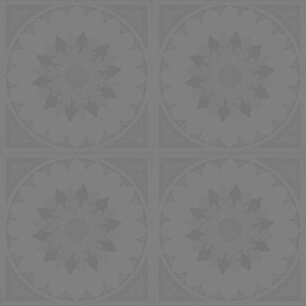 Textures   -   ARCHITECTURE   -   WOOD FLOORS   -   Decorated  - decorated floral parquet texture seamless 21426 - Displacement