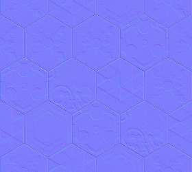 Textures   -   ARCHITECTURE   -   TILES INTERIOR   -   Hexagonal mixed  - Hexagonal tile texture seamless 16875 - Normal