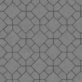 Textures   -   ARCHITECTURE   -   PAVING OUTDOOR   -   Concrete   -   Blocks mixed  - Paving concrete mixed size texture seamless 05572 - Displacement