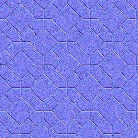 Textures   -   ARCHITECTURE   -   PAVING OUTDOOR   -   Concrete   -   Blocks mixed  - Paving concrete mixed size texture seamless 05572 - Normal