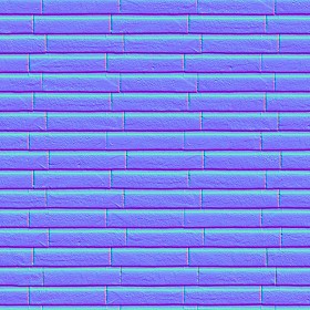 Textures   -   ARCHITECTURE   -   WALLS TILE OUTSIDE  - wall cladding bricks PBR texture seamless 21460 - Normal