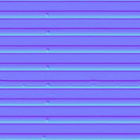 Textures   -   MATERIALS   -   METALS   -   Corrugated  - White painted corrugated metal texture seamless 10028 - Normal