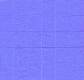 Textures   -   ARCHITECTURE   -   PAVING OUTDOOR   -   Concrete   -   Blocks regular  - Paving outdoor concrete regular block texture seamless 05740 - Normal