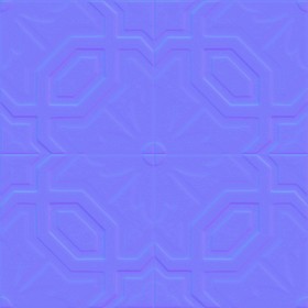 Textures   -   ARCHITECTURE   -   TILES INTERIOR   -   Cement - Encaustic   -   Cement  - cementine tiles Pbr texture seamless 22110 - Normal