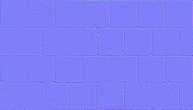 Textures   -   ARCHITECTURE   -   PAVING OUTDOOR   -   Concrete   -   Blocks regular  - Paving outdoor concrete regular block texture seamless 05741 - Normal