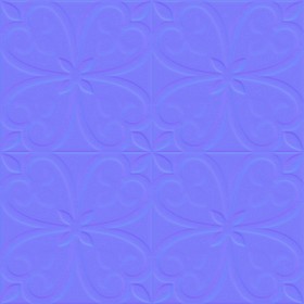Textures   -   ARCHITECTURE   -   TILES INTERIOR   -   Cement - Encaustic   -   Cement  - cementine tiles Pbr texture seamless 22111 - Normal