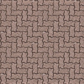 Textures   -   ARCHITECTURE   -   PAVING OUTDOOR   -   Concrete   -  Herringbone - Concrete paving herringbone outdoor texture seamless 05802