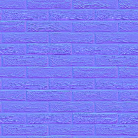 Textures   -   ARCHITECTURE   -   BRICKS   -   Facing Bricks   -   Rustic  - Rustic brick texture seamless 00185 - Normal