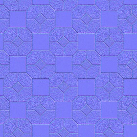 Textures   -   ARCHITECTURE   -   PAVING OUTDOOR   -   Pavers stone   -   Blocks mixed  - Pavers stone mixed size texture seamless 06206 - Normal
