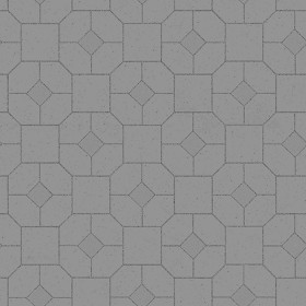 Textures   -   ARCHITECTURE   -   PAVING OUTDOOR   -   Pavers stone   -   Blocks mixed  - Pavers stone mixed size texture seamless 06207 - Displacement