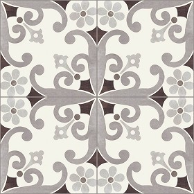 Textures   -   ARCHITECTURE   -   TILES INTERIOR   -   Cement - Encaustic   -  Cement - cementine tiles Pbr texture seamless 22115