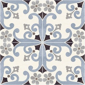 Textures   -   ARCHITECTURE   -   TILES INTERIOR   -   Cement - Encaustic   -  Cement - cementine tiles Pbr texture seamless 22116