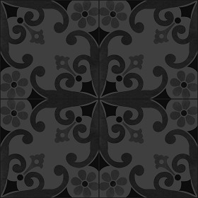 Textures   -   ARCHITECTURE   -   TILES INTERIOR   -   Cement - Encaustic   -   Cement  - cementine tiles Pbr texture seamless 22116 - Specular