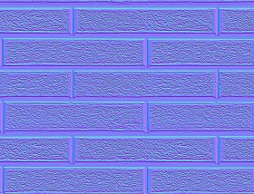Textures   -   ARCHITECTURE   -   CONCRETE   -   Plates   -   Clean  - Cinder blocks building facade painted texture seamless 19775 - Normal