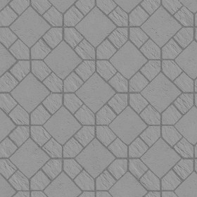 Textures   -   ARCHITECTURE   -   PAVING OUTDOOR   -   Pavers stone   -   Blocks mixed  - Pavers stone regular blocks texture seamless 06210 - Displacement
