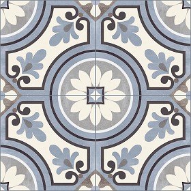Textures   -   ARCHITECTURE   -   TILES INTERIOR   -   Cement - Encaustic   -  Cement - cementine tiles Pbr texture seamless 22118