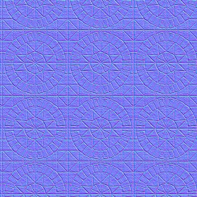 Textures   -   ARCHITECTURE   -   PAVING OUTDOOR   -   Pavers stone   -   Blocks mixed  - Slate paver stone mixed size texture seamless 18102 - Normal
