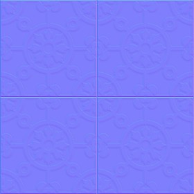 Textures   -   ARCHITECTURE   -   TILES INTERIOR   -   Cement - Encaustic   -   Cement  - cementine tiles Pbr texture seamless 22120 - Normal