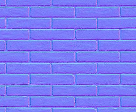 Textures   -   ARCHITECTURE   -   BRICKS   -   Facing Bricks   -   Smooth  - Facing smooth bricks texture seamless 00262 - Normal