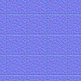 Textures   -   ARCHITECTURE   -   PAVING OUTDOOR   -   Pavers stone   -   Blocks mixed  - Pavers stone mixed size texture seamless 06100 - Normal