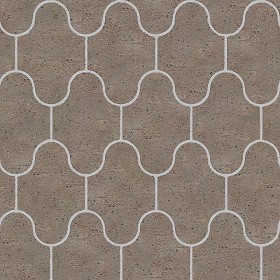 Textures   -   ARCHITECTURE   -   PAVING OUTDOOR   -   Concrete   -  Blocks mixed - Paving concrete mixed size texture seamless 05574