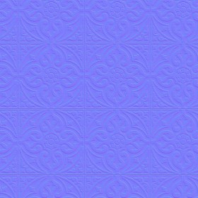 Textures   -   ARCHITECTURE   -   TILES INTERIOR   -   Marble tiles   -   Travertine  - Travertine floor tile texture seamless 14672 - Normal