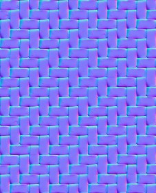 Textures   -   ARCHITECTURE   -   TILES INTERIOR   -   Mosaico   -   Mixed format  - Herringbone mosaic tile texture seamless 15667 - Normal