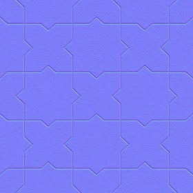Textures   -   ARCHITECTURE   -   TILES INTERIOR   -   Terracotta tiles  - terracotta floor tile PBR texture seamless 21815 - Normal