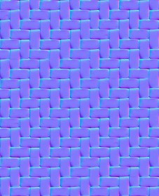 Textures   -   ARCHITECTURE   -   TILES INTERIOR   -   Mosaico   -   Mixed format  - Herringbone mosaic tile texture seamless 15668 - Normal