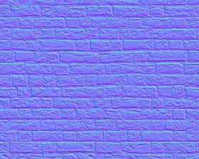 Textures   -   ARCHITECTURE   -   BRICKS   -   Damaged bricks  - Damaged bricks texture seamless 00115 - Normal